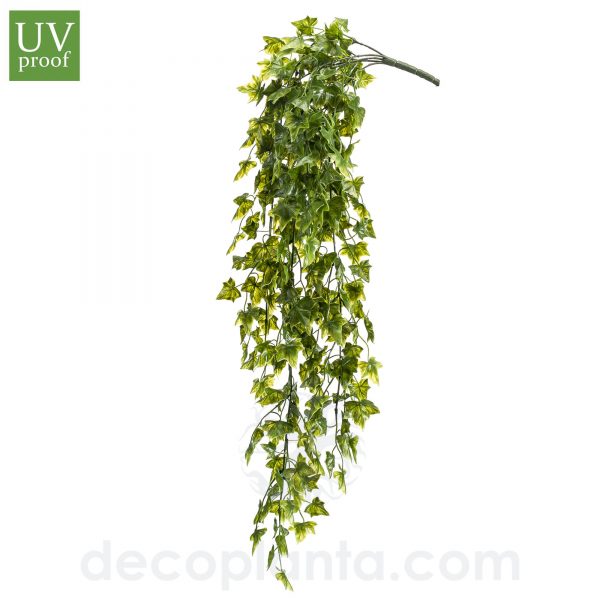 Arbusto colgante HIEDRA artificial de 75 cm de largo para exterior con protección UV