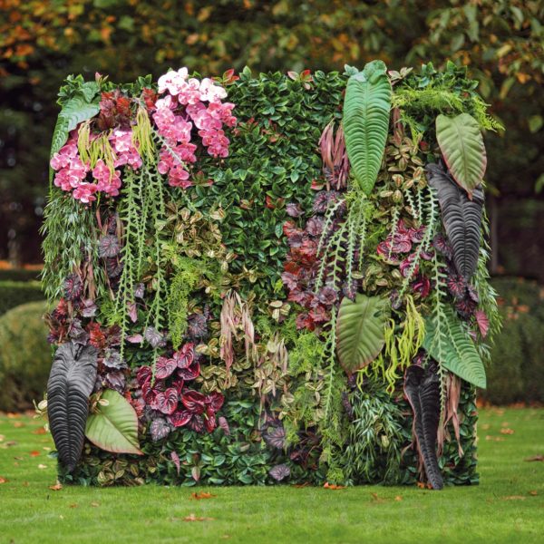 Diseña tu Jardín Vertical - Combina una base con hojas y flores artificiales