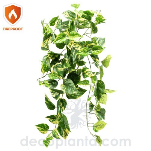Planta Colgante de SCINDAPSUS FIREPROOF artificial